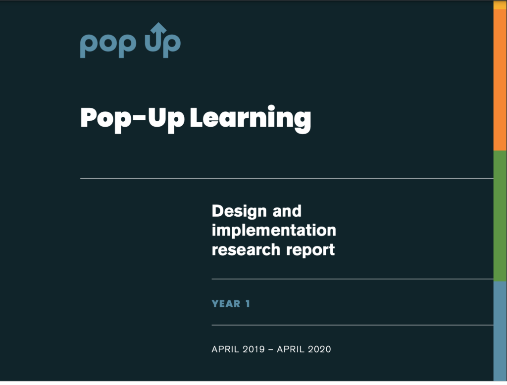 Pop-Up Learning: Design and implementation research report